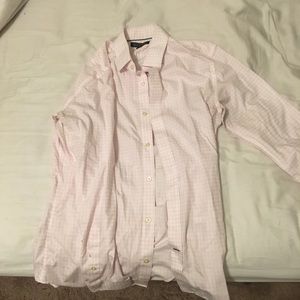 Pink striped dress shirt